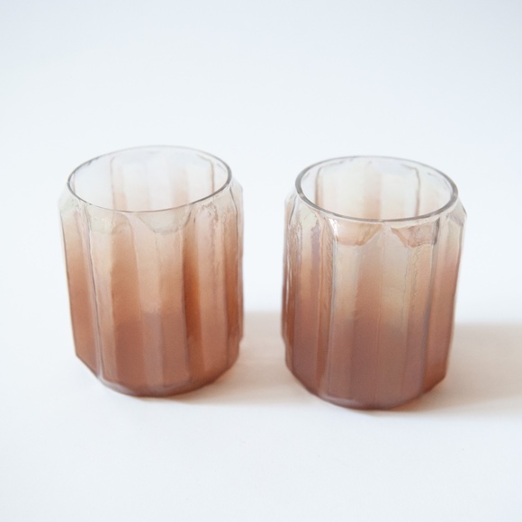 Opalescent Hand Blown Ombre Candle Holders - Picture 7 of 8